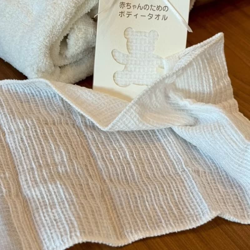 【新生滿月禮2件組】舒芙蕾低敏寶寶毯。ORIM純棉洗澡巾