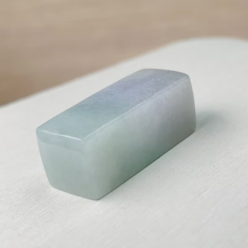 春帶彩翡翠印章 | 天然緬甸玉A貨翡翠 | 送禮