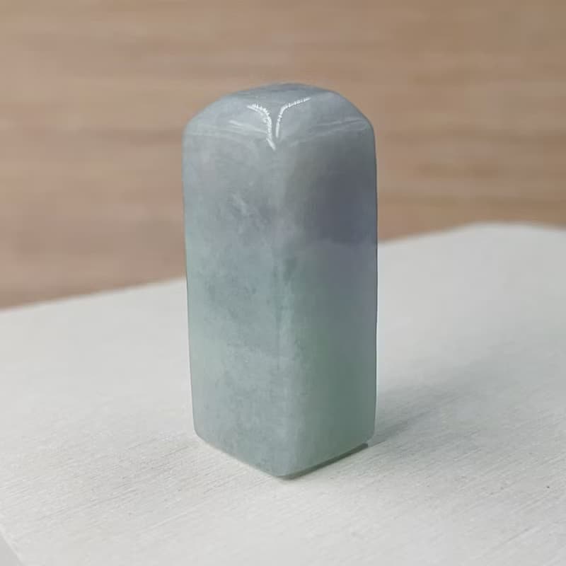 春帶彩翡翠印章 | 天然緬甸玉A貨翡翠 | 送禮