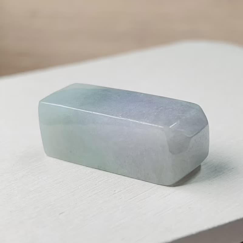 春帶彩翡翠印章 | 天然緬甸玉A貨翡翠 | 送禮