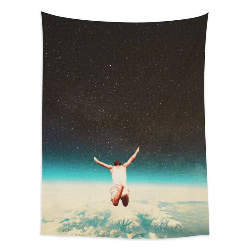Falling With A Hidden Smile-壁幔Wall Tapestry-居家 牆壁裝飾