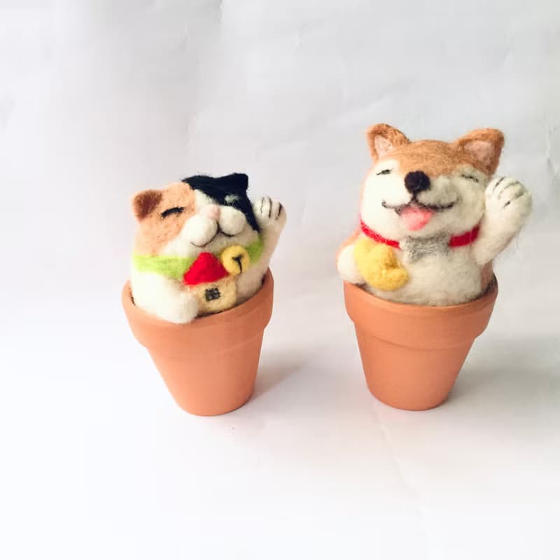 招財進寶_旺財x招財組合 柴犬 貓 招財進寶 送禮 喬遷 喜氣 聚寶