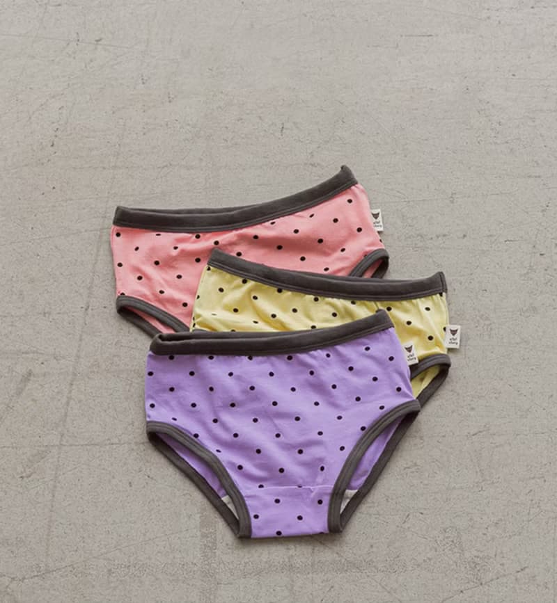 糖果點點-雲柔棉內褲韓國童裝(Girl) 三件組-K203KP