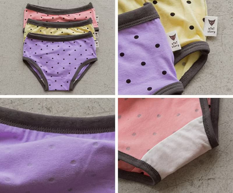 糖果點點-雲柔棉內褲韓國童裝(Girl) 三件組-K203KP