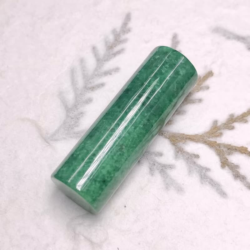 老花青翡翠圓印 | 天然緬甸玉A貨翡翠 | 送禮