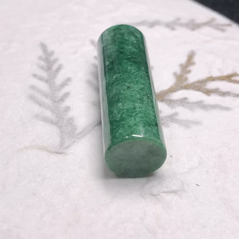 老花青翡翠圓印 | 天然緬甸玉A貨翡翠 | 送禮