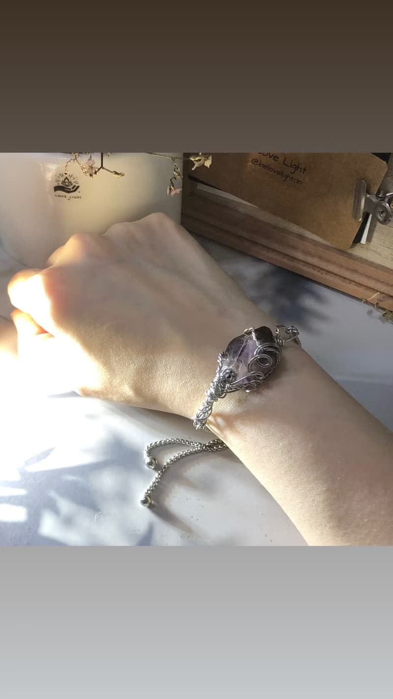 超級七原礦手鍊 316鈦鋼編織 不鏽鋼可調式手鍊 super seven