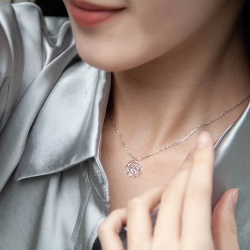 沙崙的玫瑰 rose of Sharon項鍊/純銀