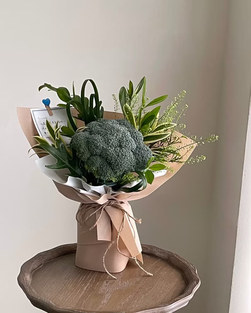 【鮮花】花椰菜花束