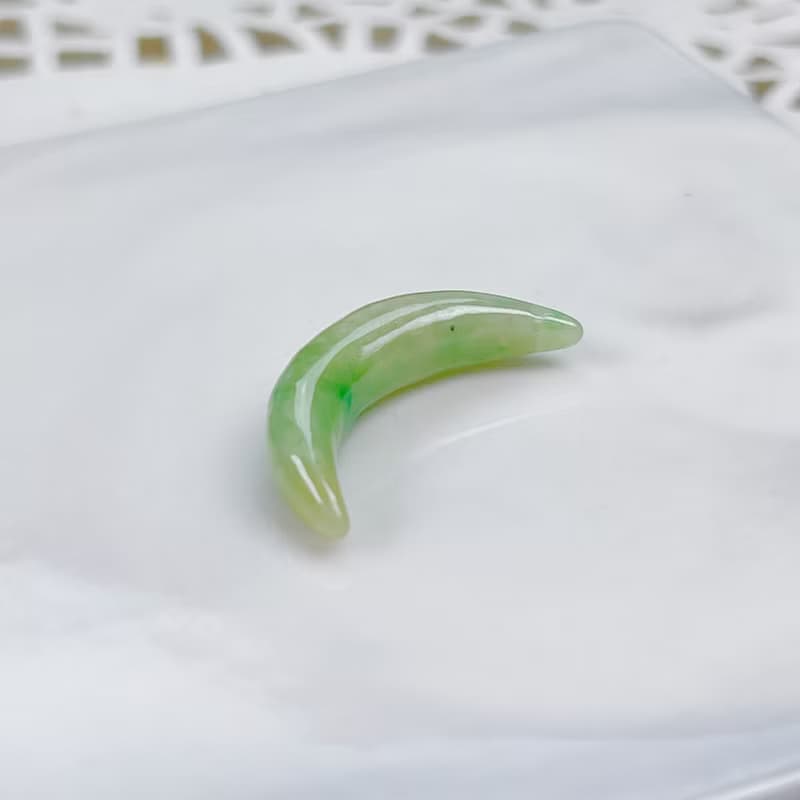 飄花翡翠月亮 | 天然緬甸A貨翡翠 | 送禮