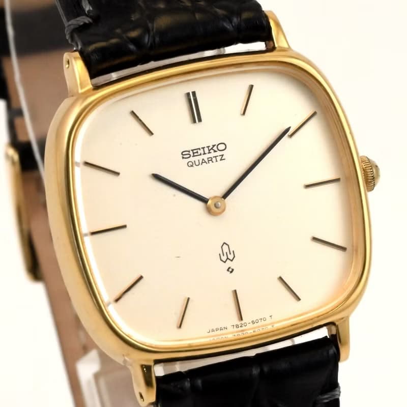 SEIKO Chariot QUARTZ メンズ 腕時計 30mm Gold-Filled Case Ref.7820-5050 手錶 古董錶 復古手錶