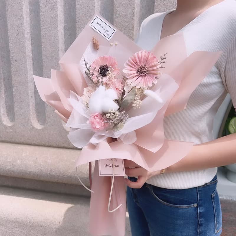 向日葵畢業花束 乾燥花 永生花