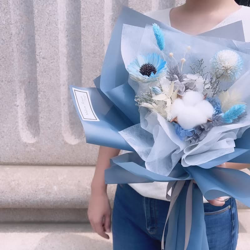 向日葵畢業花束 乾燥花 永生花