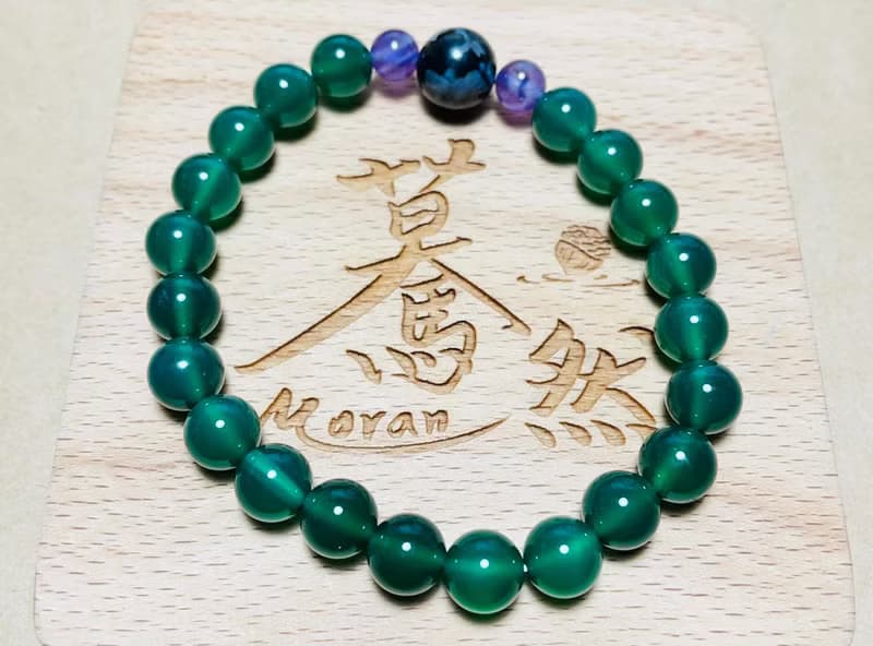 驀然(手環系列)綠瑪瑙8mm--健康