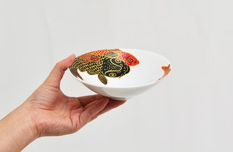 小號扁平碗 Carp is Dragon in heaven