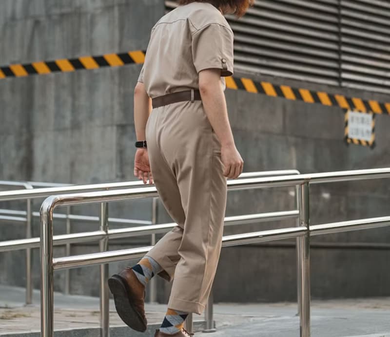 蒸汽朋克 哥特風復古  探險家短袖工裝連體褲