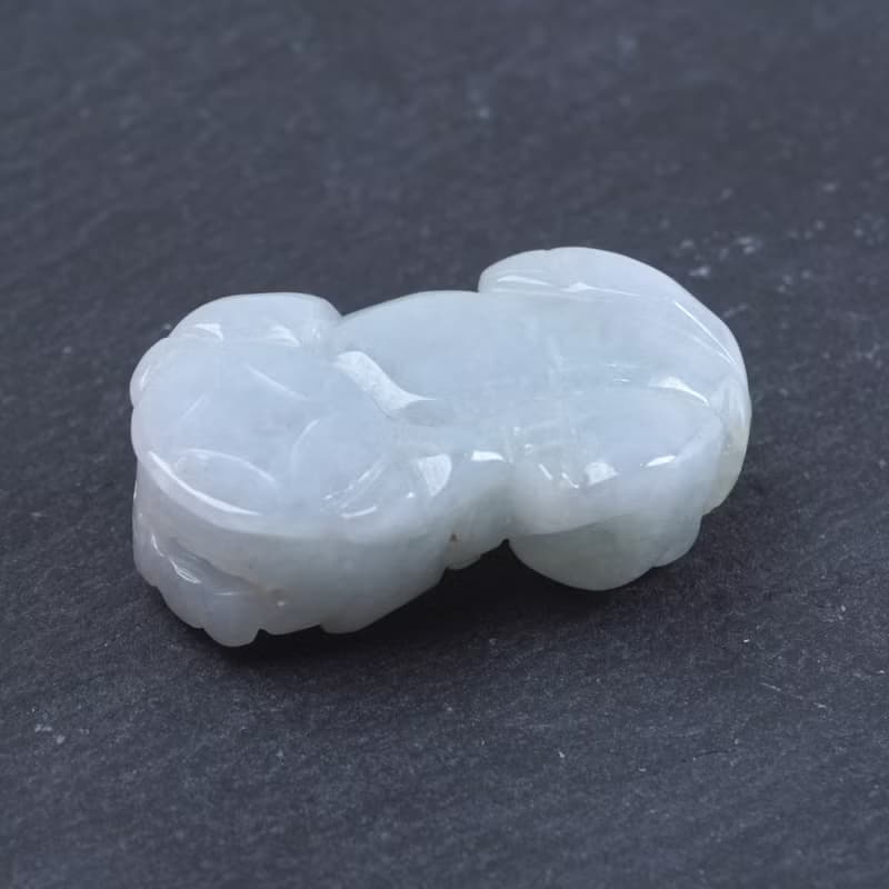 【招財神獸】白翡翡翠貔貅擺飾 | 天然緬甸玉翡翠A貨 | 送禮