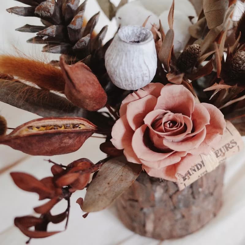 原木桌花  父親節花禮/永生花/情人節/喬遷/新居/開幕/婚禮