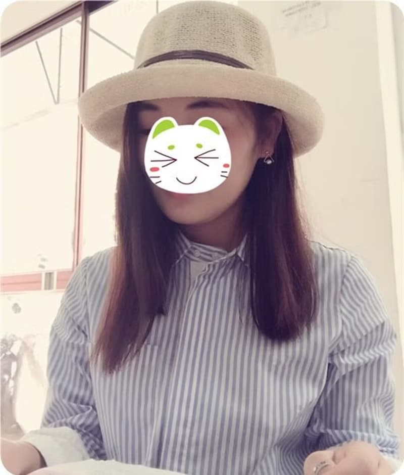 14KGF 三角とパールのピアス　幾何パールピアス　6月誕生石