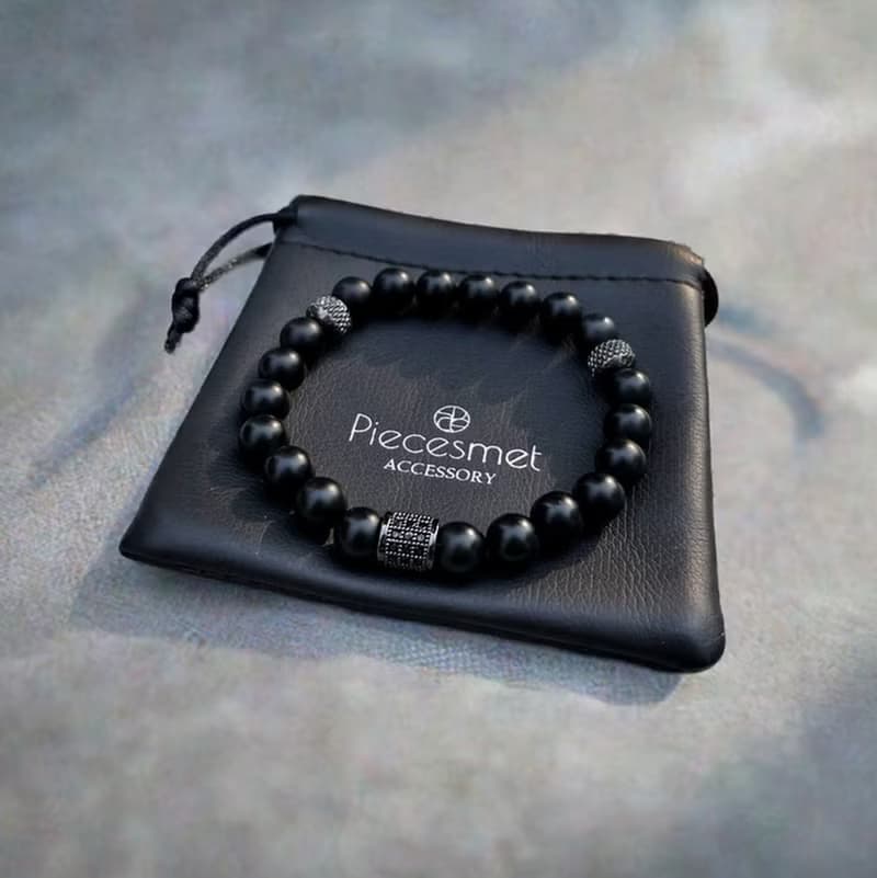 輪影Ring | 阿波羅１號 x 黑瑪瑙手鍊 _天然石 鋯石【夢想守護】