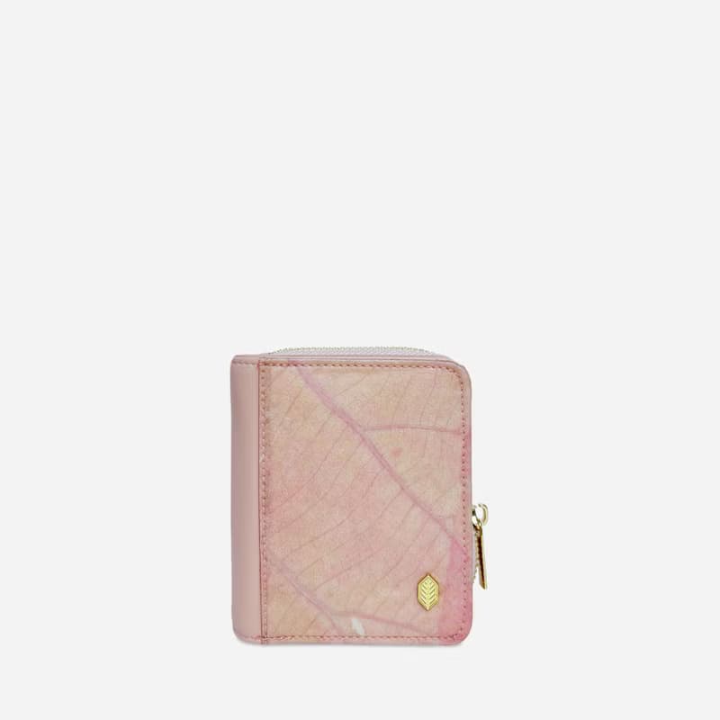 Compact Vegan Zip Wallet - Blossom