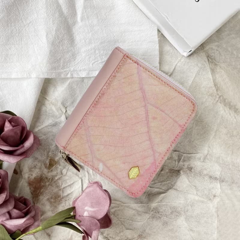 Compact Vegan Zip Wallet - Blossom