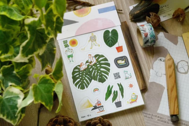 亮面割型貼紙 | 植物貼紙