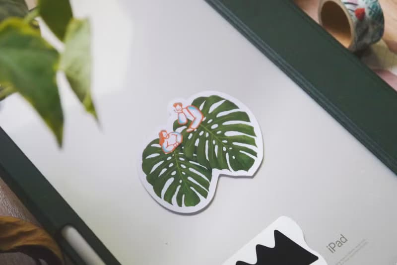 亮面割型貼紙 | 植物貼紙