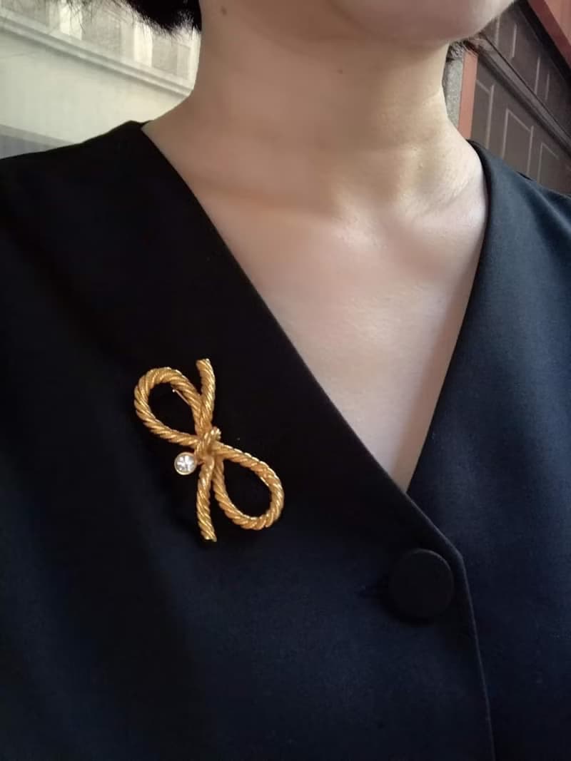 Graziano水鑽蝴蝶結胸針(有Hallmark)【畢業禮物】聖誕禮盒