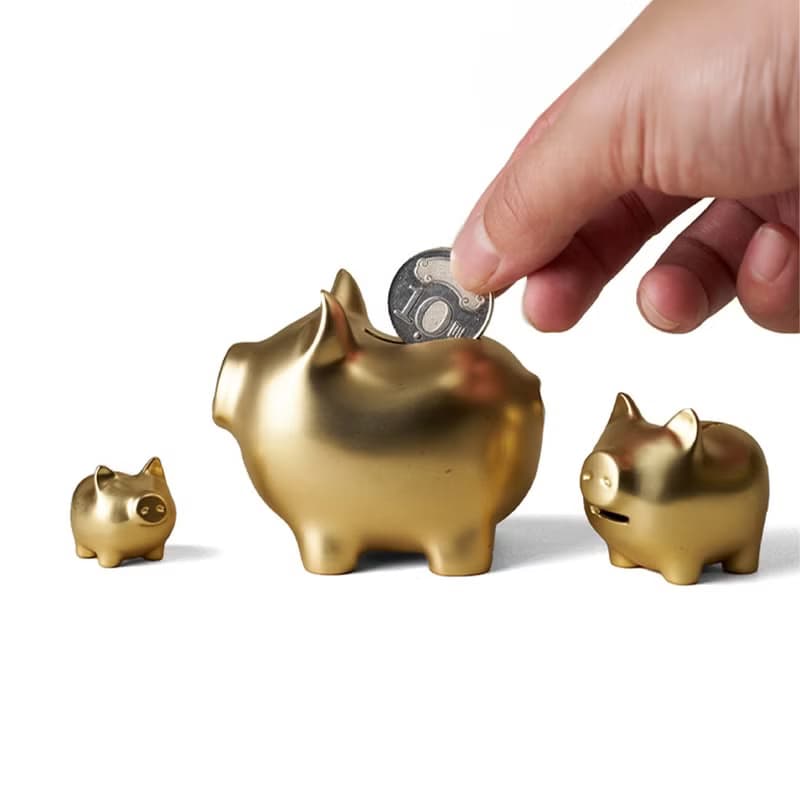 GOLDENPIG | 招財金豬 大豬小豬落御盤 霧金