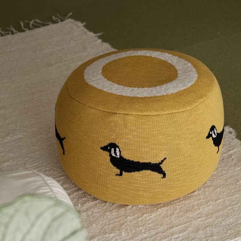 兒童房圓凳坐墩蒲團沙發腳踏擱腳蹬 生日喬遷禮物可愛北歐風臘腸