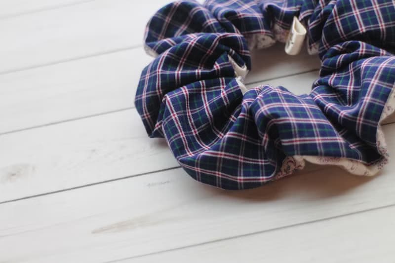 瑰麗學園 - 大腸圈 髮圈 髮束 雙面使用 手作拼布設計