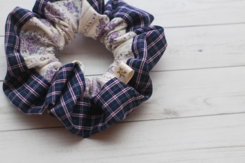 瑰麗學園 - 大腸圈 髮圈 髮束 雙面使用 手作拼布設計