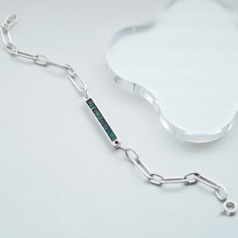 オパール 銀河 ブレスレット シルバー925