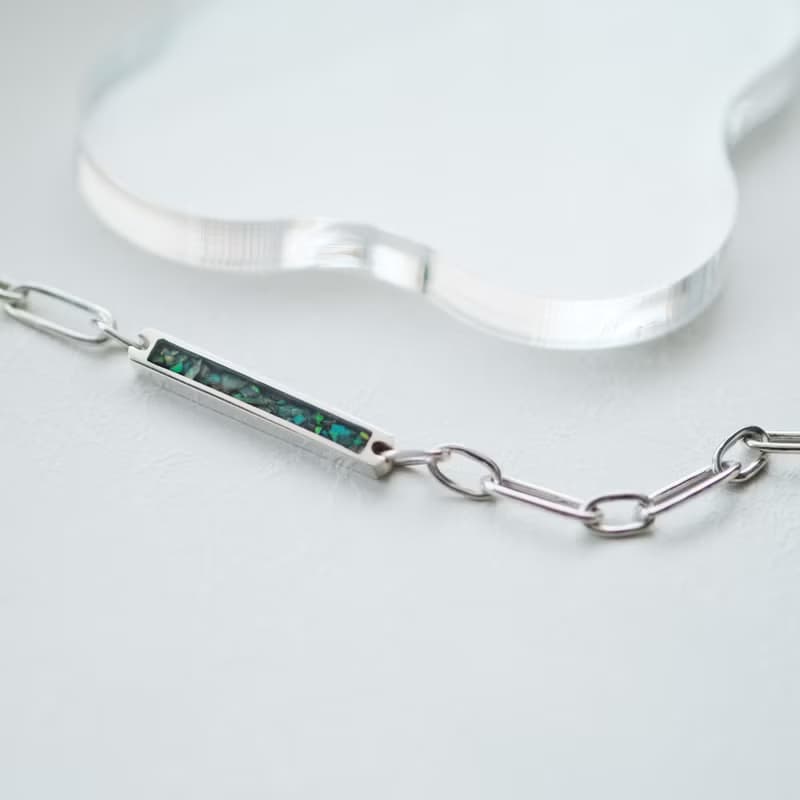 オパール 銀河 ブレスレット シルバー925