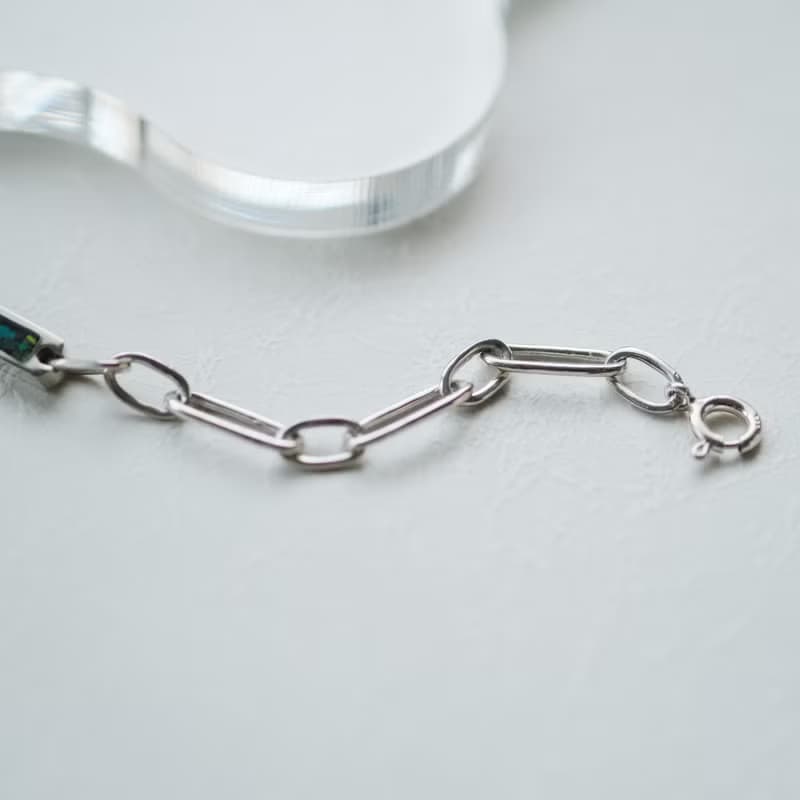 オパール 銀河 ブレスレット シルバー925