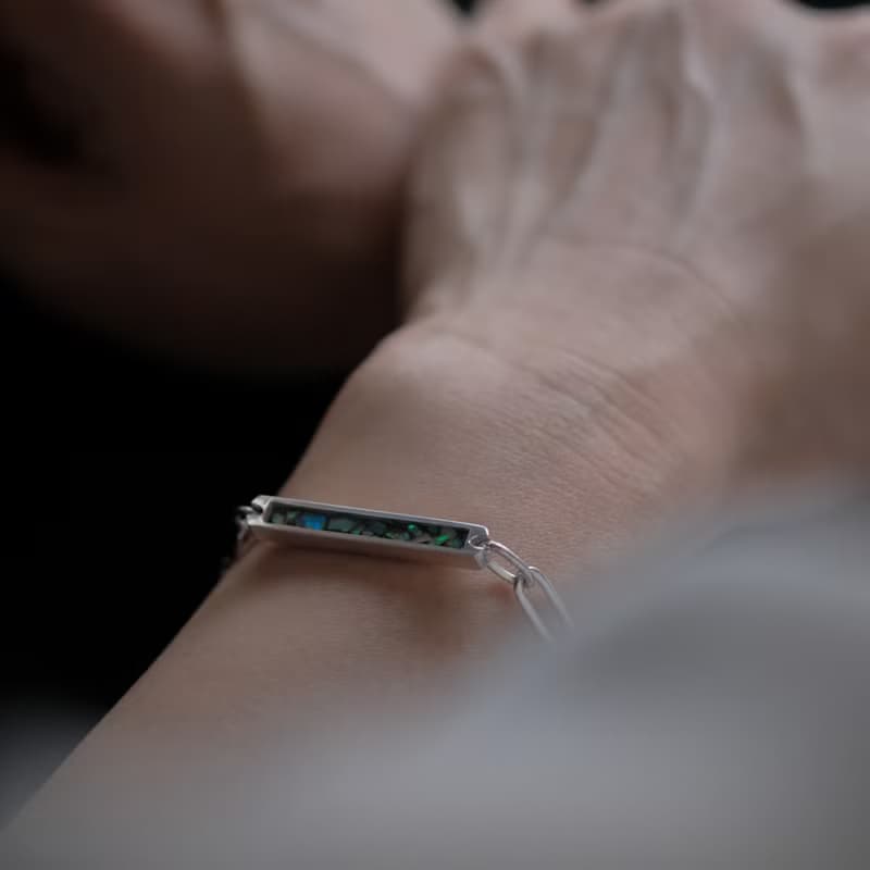 オパール 銀河 ブレスレット シルバー925