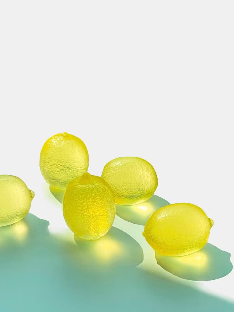 Lemon paperweight & objet