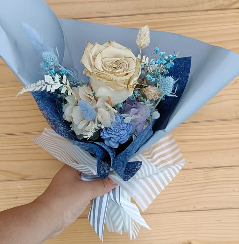 情人節禮物花束玫瑰鮮花花束|生日告白求婚結婚捧花永生乾燥情人