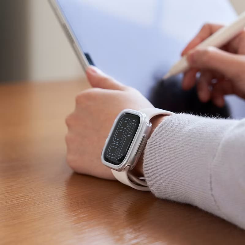 Apple Watch S10 46/42mm Duo防撞彈力錶殼-5色搭配內框
