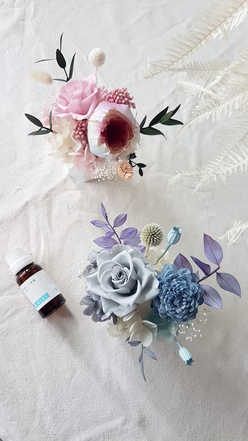 【線上】波希米亞風香氛石盆花。手作材料包+教學影片