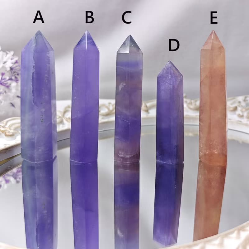 稀有雪花螢石 收藏級 智慧 事業 招財 晶柱 單品 禮物 收藏 獨家
