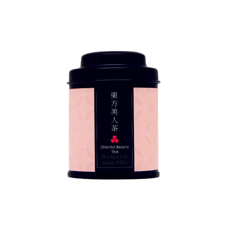 【茶粒茶】原片茶葉 質感霧黑Mini罐-東方美人茶