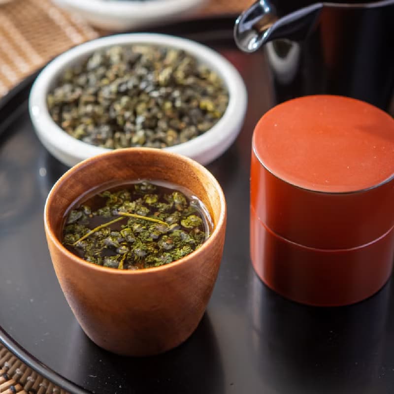 雲杉品茗套組【衫林溪高山茶/品茗漆杯】
