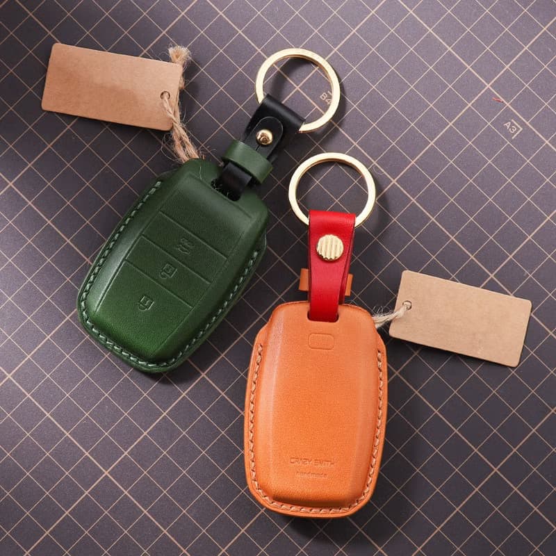 【瘋匠訂制】全手工鑰匙套義大利進口植鞣牛皮For Kia Motors起亞