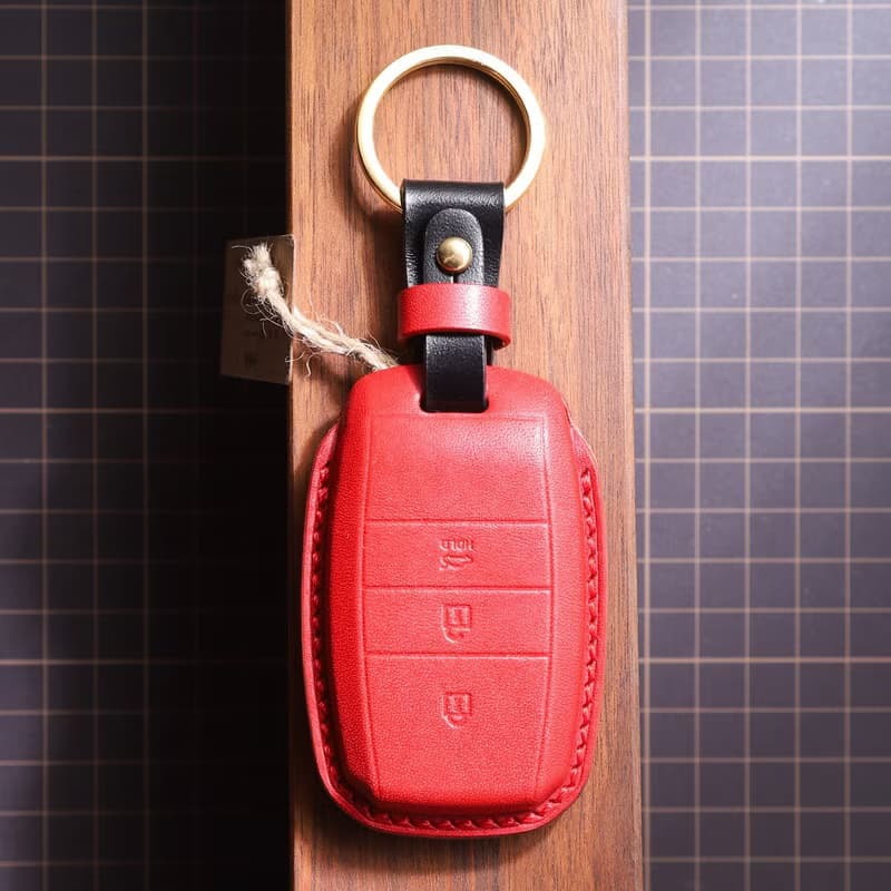 【瘋匠訂制】全手工鑰匙套義大利進口植鞣牛皮For Kia Motors起亞