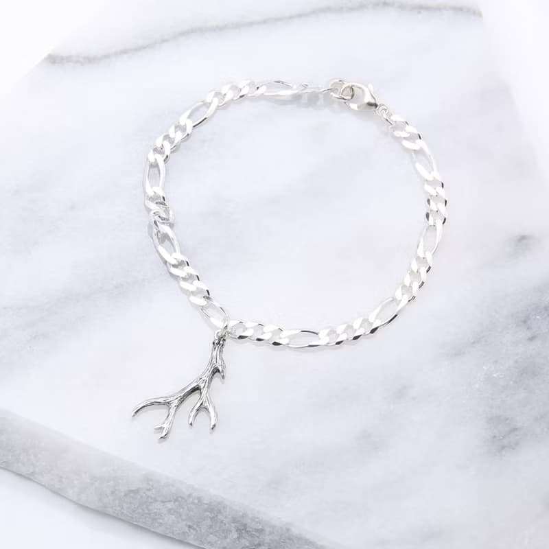 【Angel & Me】一鹿有你 鹿角 s925純銀手鍊 腳鍊 情人節禮物