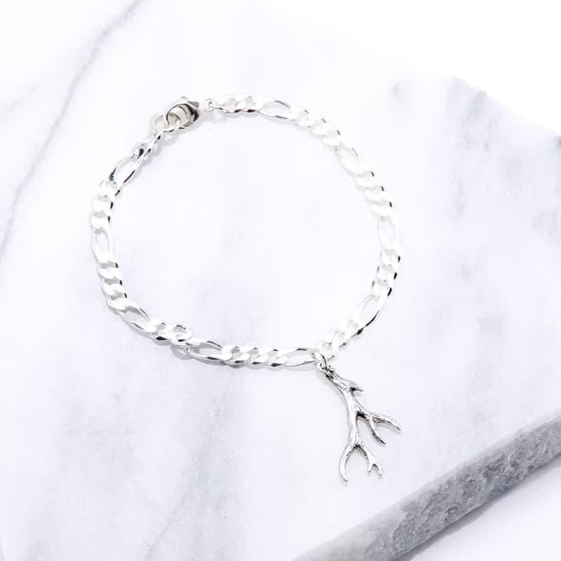 【Angel & Me】一鹿有你 鹿角 s925純銀手鍊 腳鍊 情人節禮物