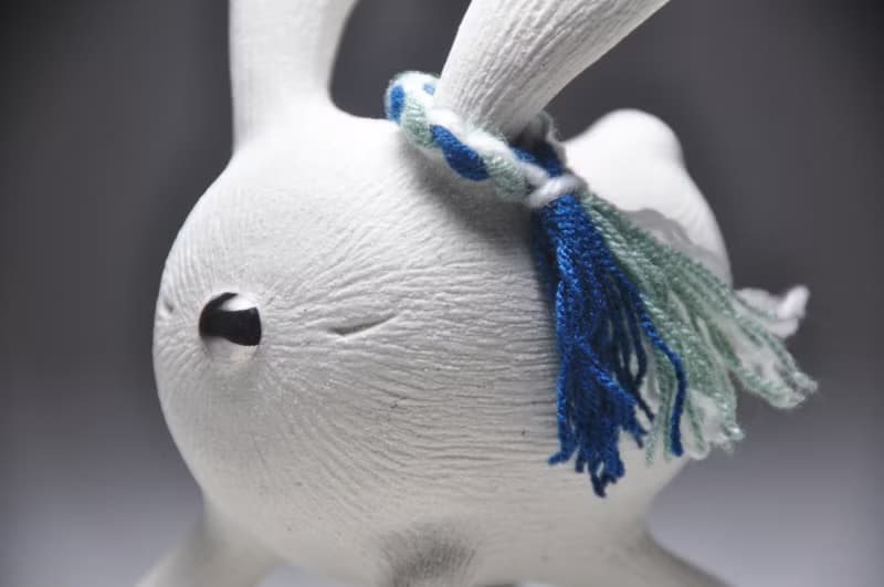 卯兔年限定陶瓷藝品茶寵擺飾 跑跑running兔 卓銘順2023卯兔系列