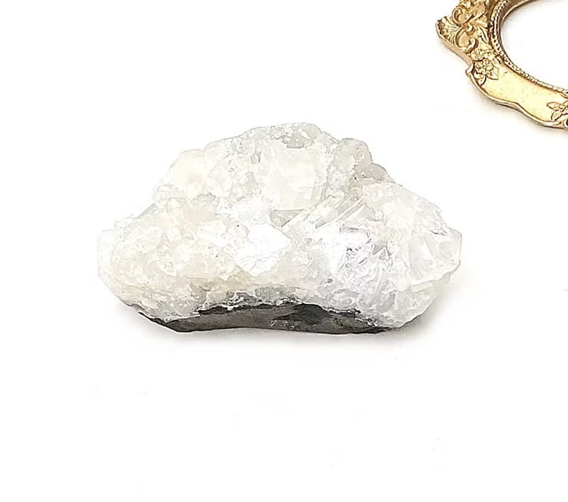 天然原礦白色鑽石魚眼石 水晶 家居 辦公室 擺件 療癒水晶